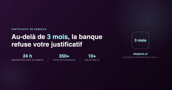 Justificatifs de domicile pour une banque : documents acceptés, validité et contrôle